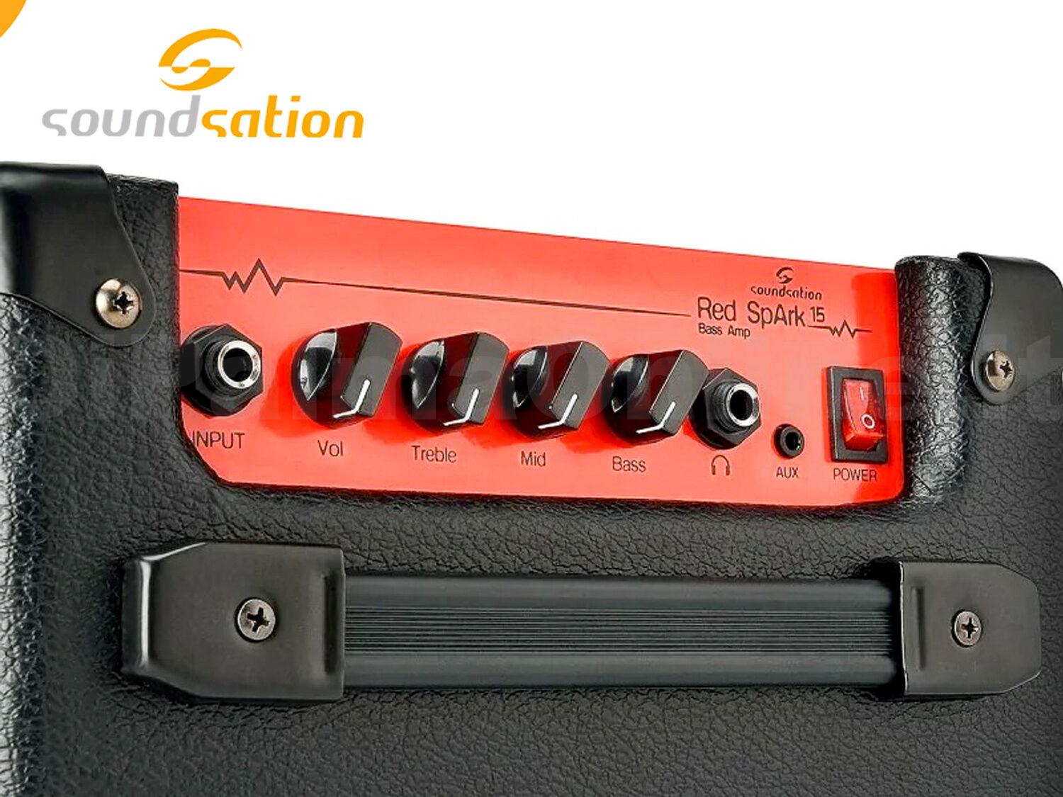Soundsation Red Spark15W Amplificatore per basso elettrico img5